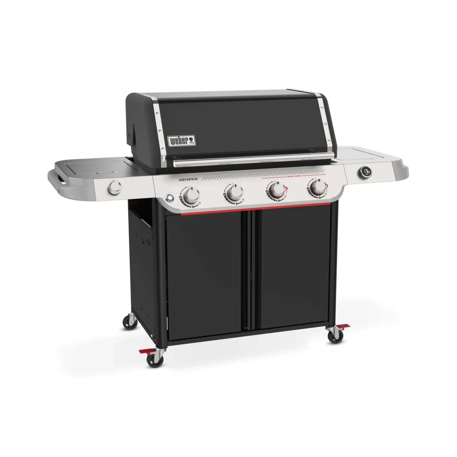 Barbecue a gas Weber Genesis E-435 4 bruciatori con fornello laterale nero