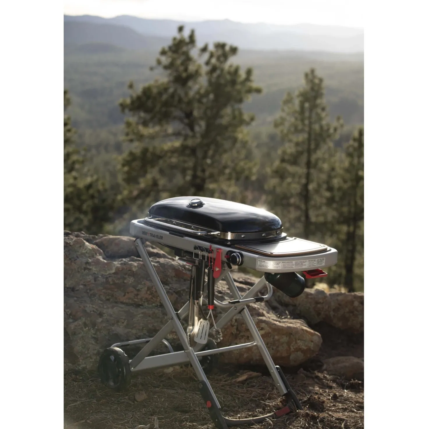 Barbecue a gas Weber Traveler 1 bruciatore nero portatile