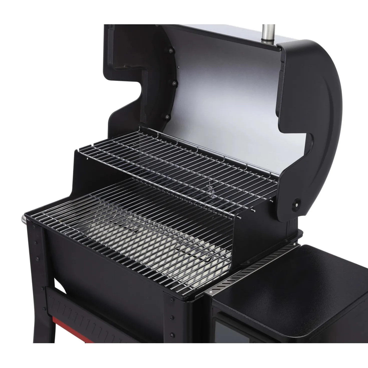 Barbecue a pellet Weber Searwood Nero con coperchio