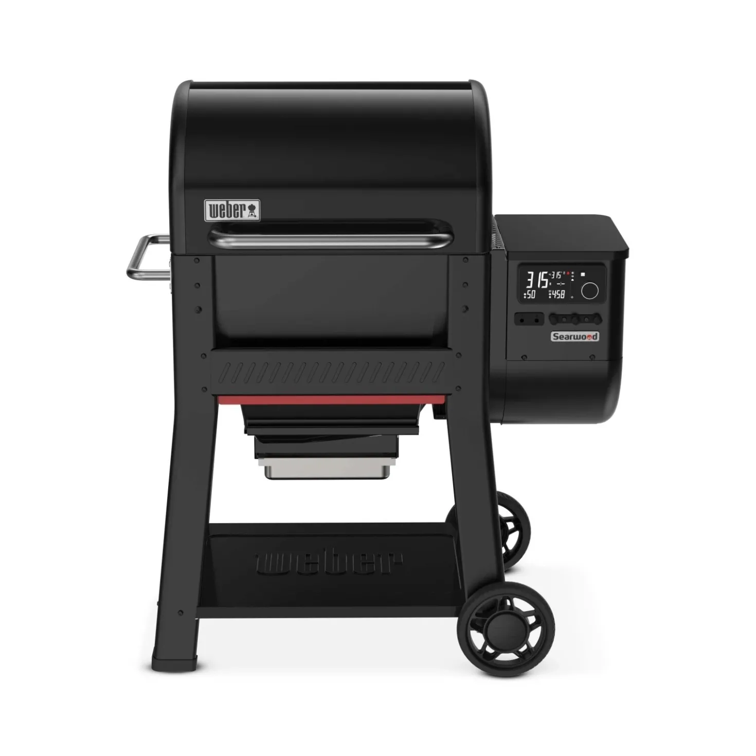 Barbecue a pellet Weber Searwood Nero con coperchio