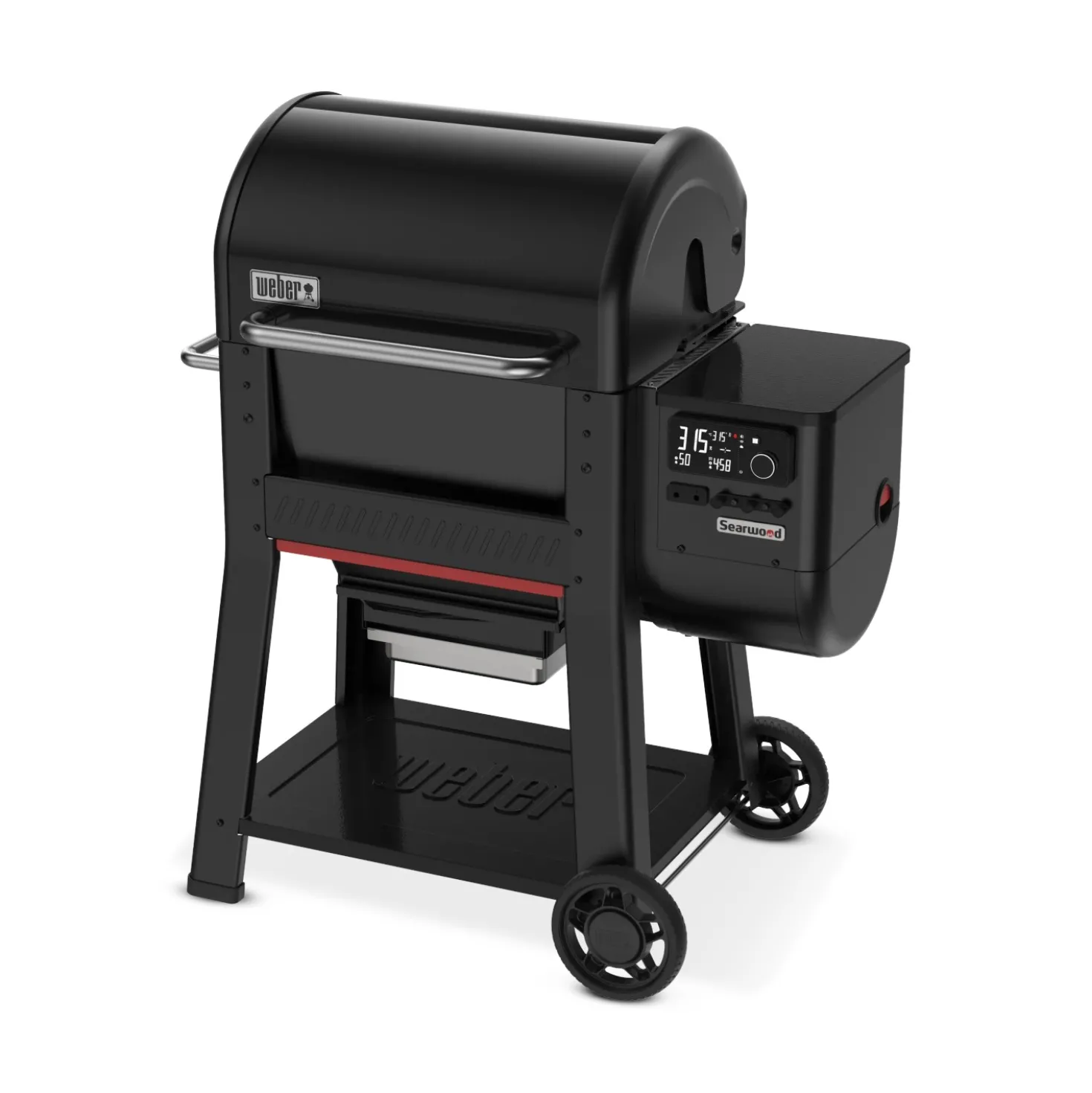 Barbecue a pellet Weber Searwood Nero con coperchio