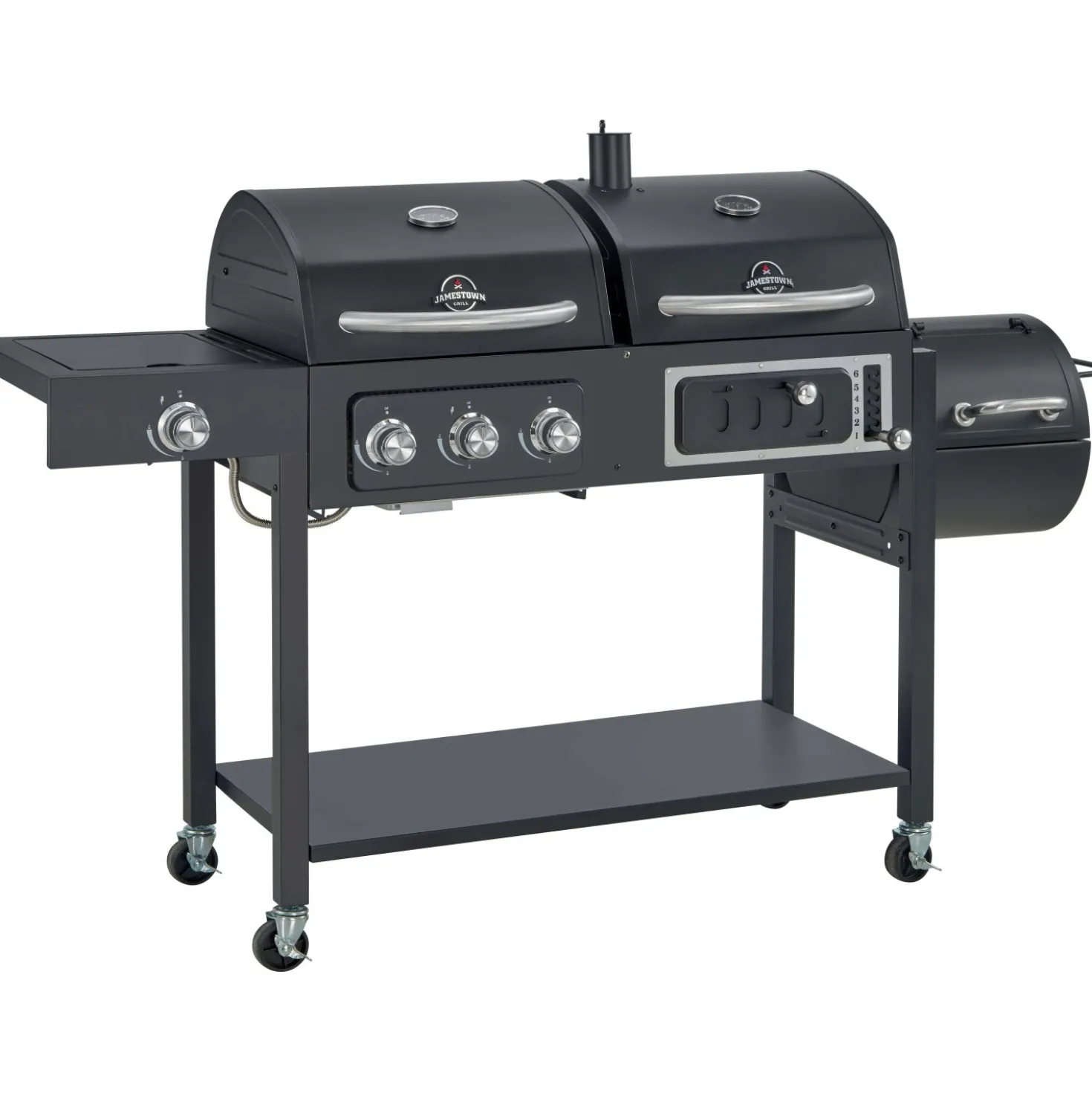 Barbecue combo Gas e Carbonella Dean con affumicatore 3 bruciatori