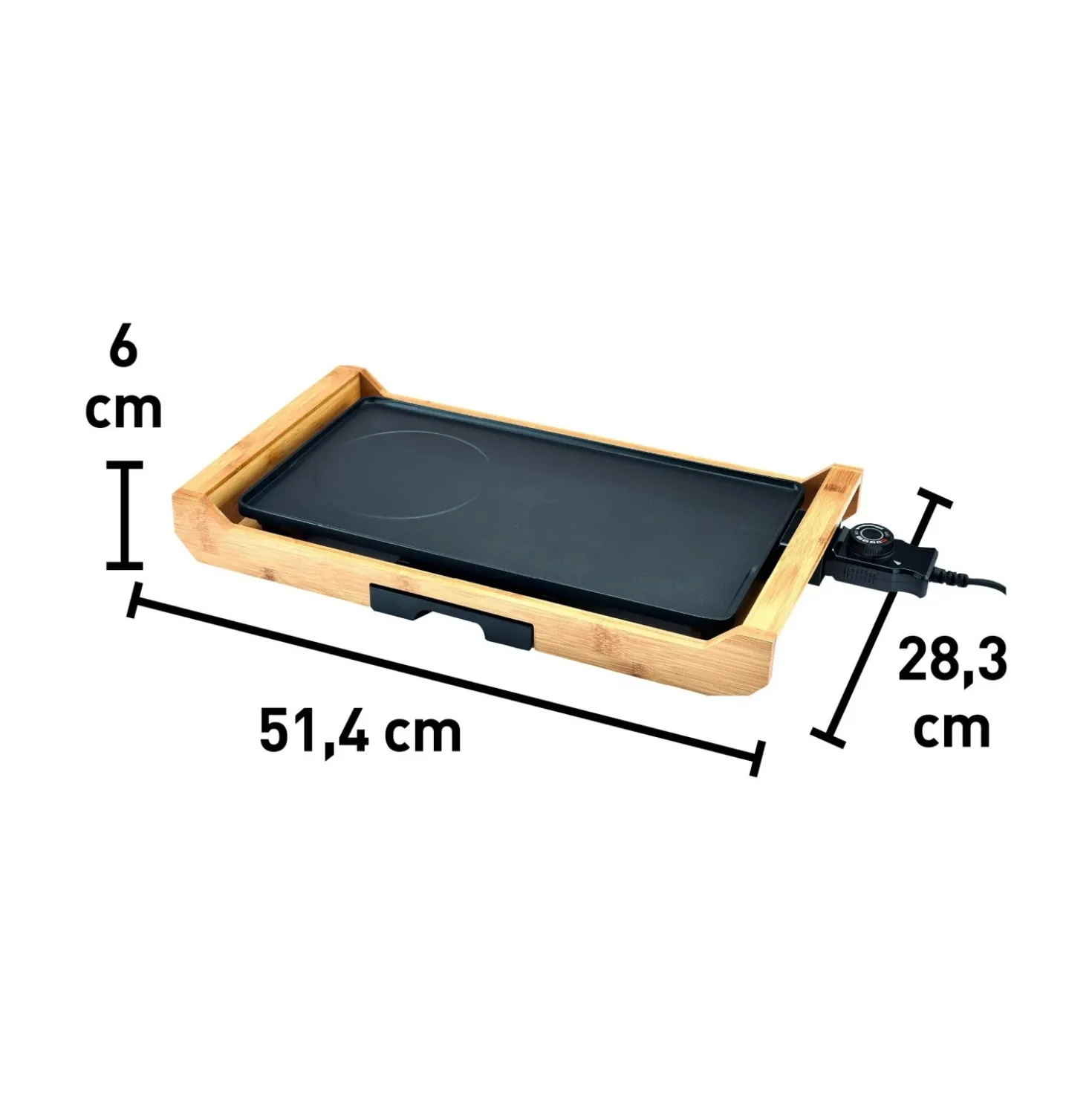 Barbecue elettrico Belfast 2200 W nero 43x23 cm