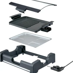 Barbecue elettrico Ottawa 1650 W antracite 36x26 cm