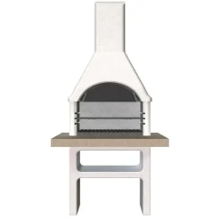 Barbecue in muratura Adige legna e carbonella piano lavoro 103x80 cm