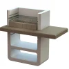 Barbecue in muratura Agadir griglia 67 cm 125x64x110 cm grigio cemento