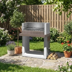 Barbecue in muratura Paxi griglia 67x40 cm su 3 altezze
