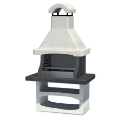Barbecue in muratura Salamanca con parafiamma Inox e griglia 77x45 cm