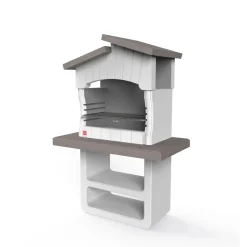 Barbecue in muratura Zara griglia 67 cm 114x64x170 cm cappuccino