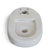 Base per fontane in cemento ovale grigia 42x27x6 cm grigio