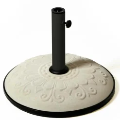 Base per ombrellone 50 cm con tubo bianco