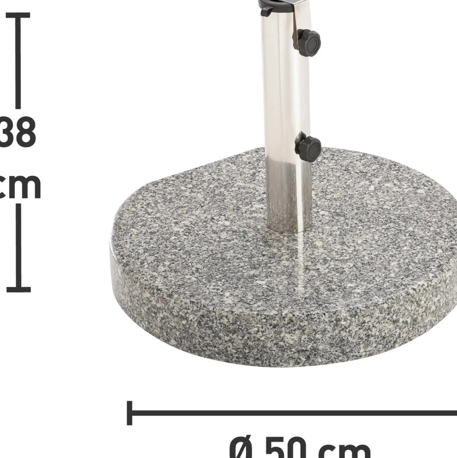 Base per ombrellone in granito OBI Granada 40 kg