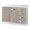 Base sottolavello cucina con cassettiera L 120 olmo destro