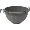 Basket Stella con gancio in plastica 30 cm grigio fumo