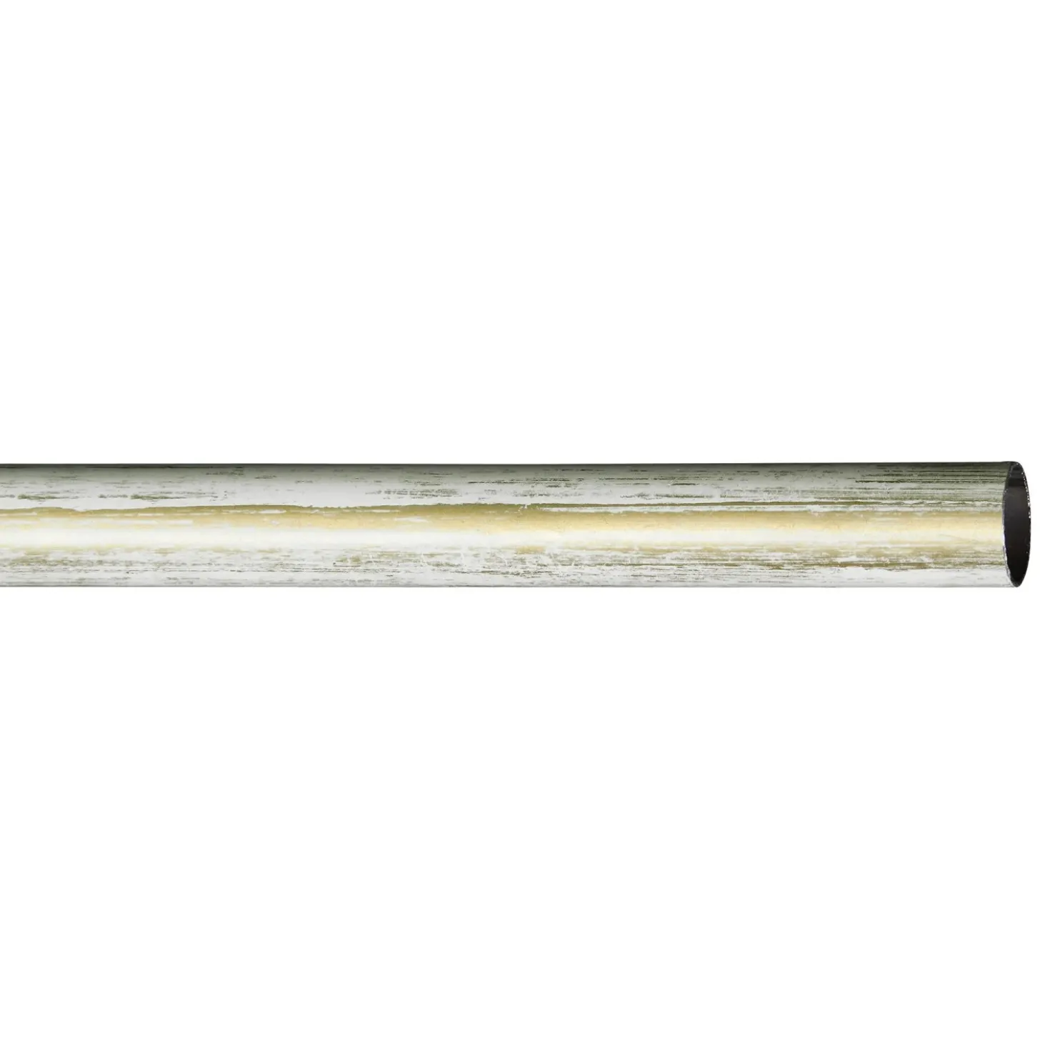 Bastone per tenda in ferro 160 cm avorio e oro Ø 20 mm