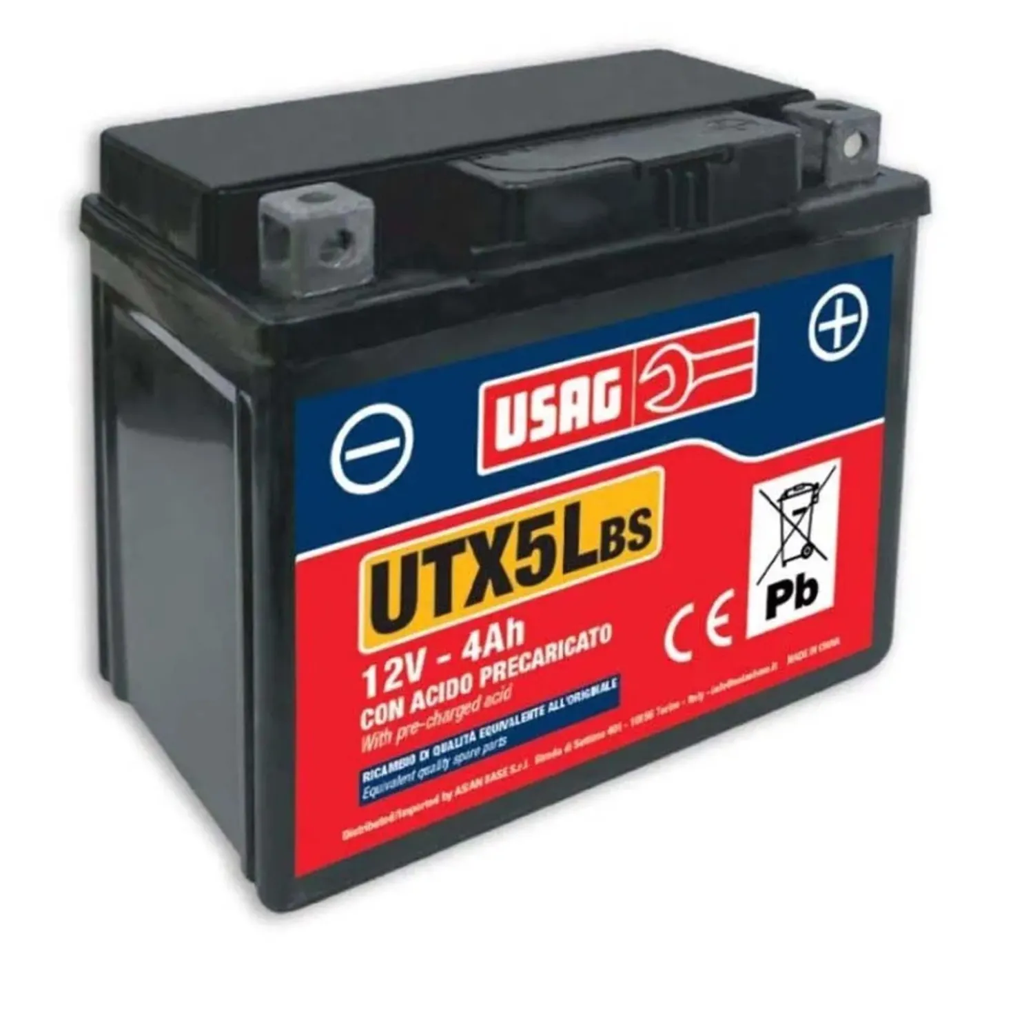 Batteria avviamento moto moto Usag X5-BS 12V 4Ah