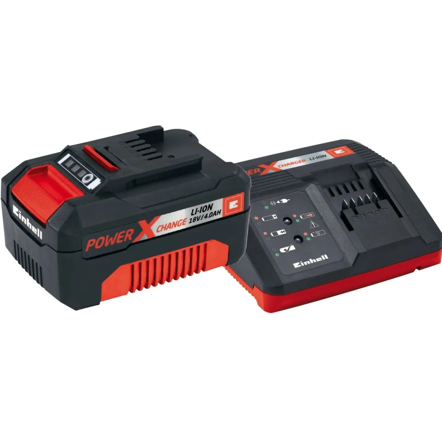 Batteria e Caricabatteria PXC Einhell 18 V 4 Ah