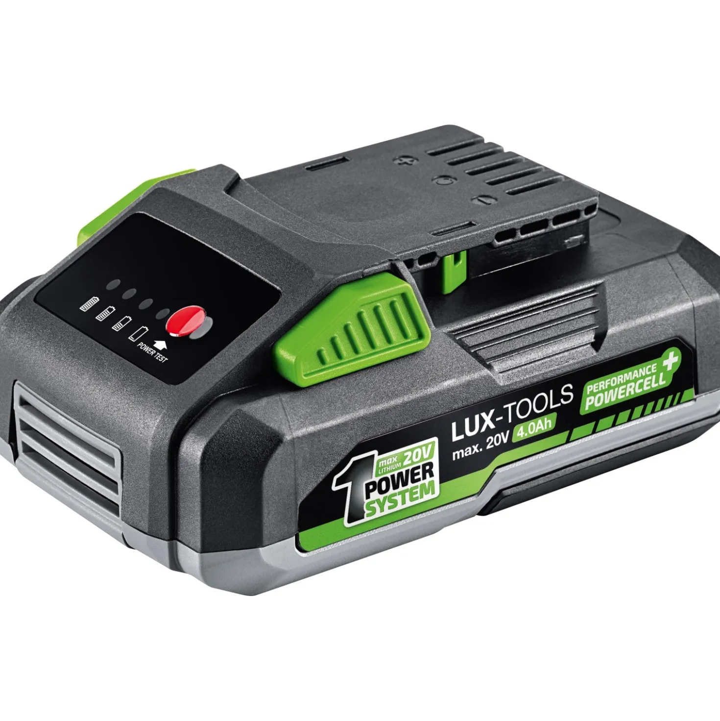 Batteria e Caricabatteria LUX-TOOLS 1 PowerSystem AK 20 V 4 Ah