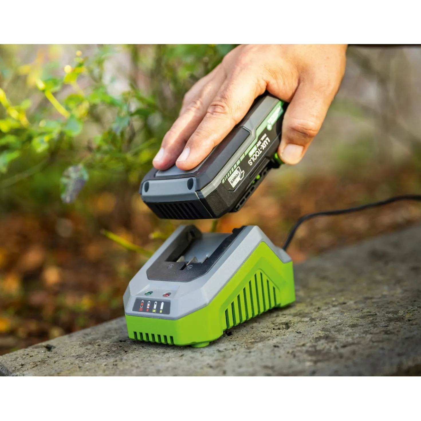 Batteria e Caricabatteria LUX-TOOLS 1 PowerSystem AK 20 V 4 Ah