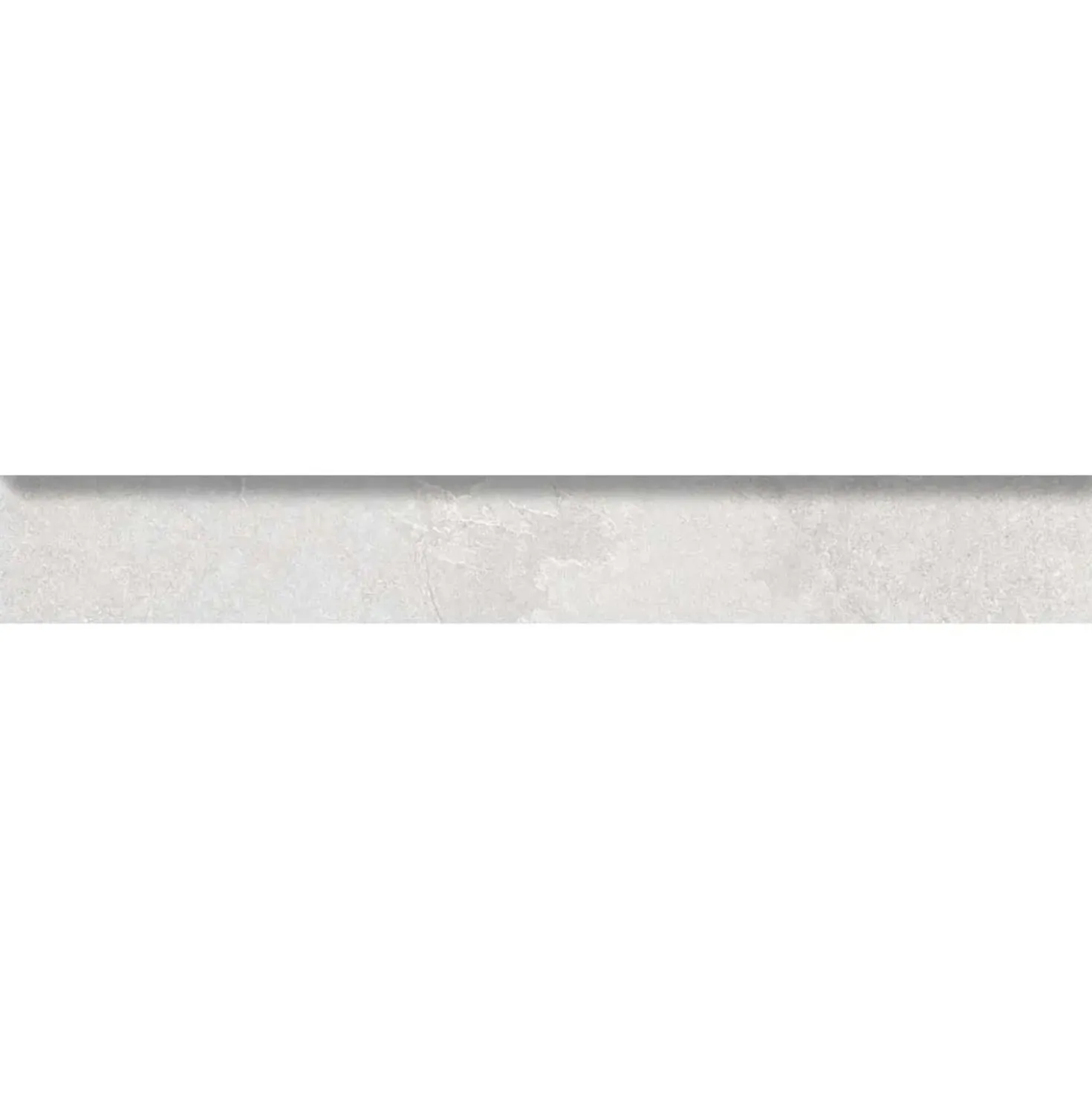 Battiscopa in gres porcellanato EaNewStone Gesso 8x60 cm