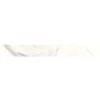 Battiscopa in gres porcellanato Iberis Crystal bianco 7,5x60 cm
