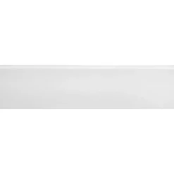 Battiscopa in gres porcellanato Bianco Lucido 8x33,3 cm