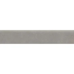 Battiscopa in gres porcellanato Glamour grigio 8x45 cm