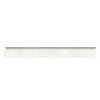 Battiscopa in gres porcellanato EaRoman Stone Bianco 7,5x60 cm