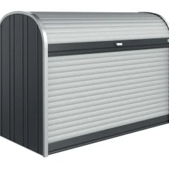 Baule da esterno Biohort Storemax 190 cm argento metallizzato