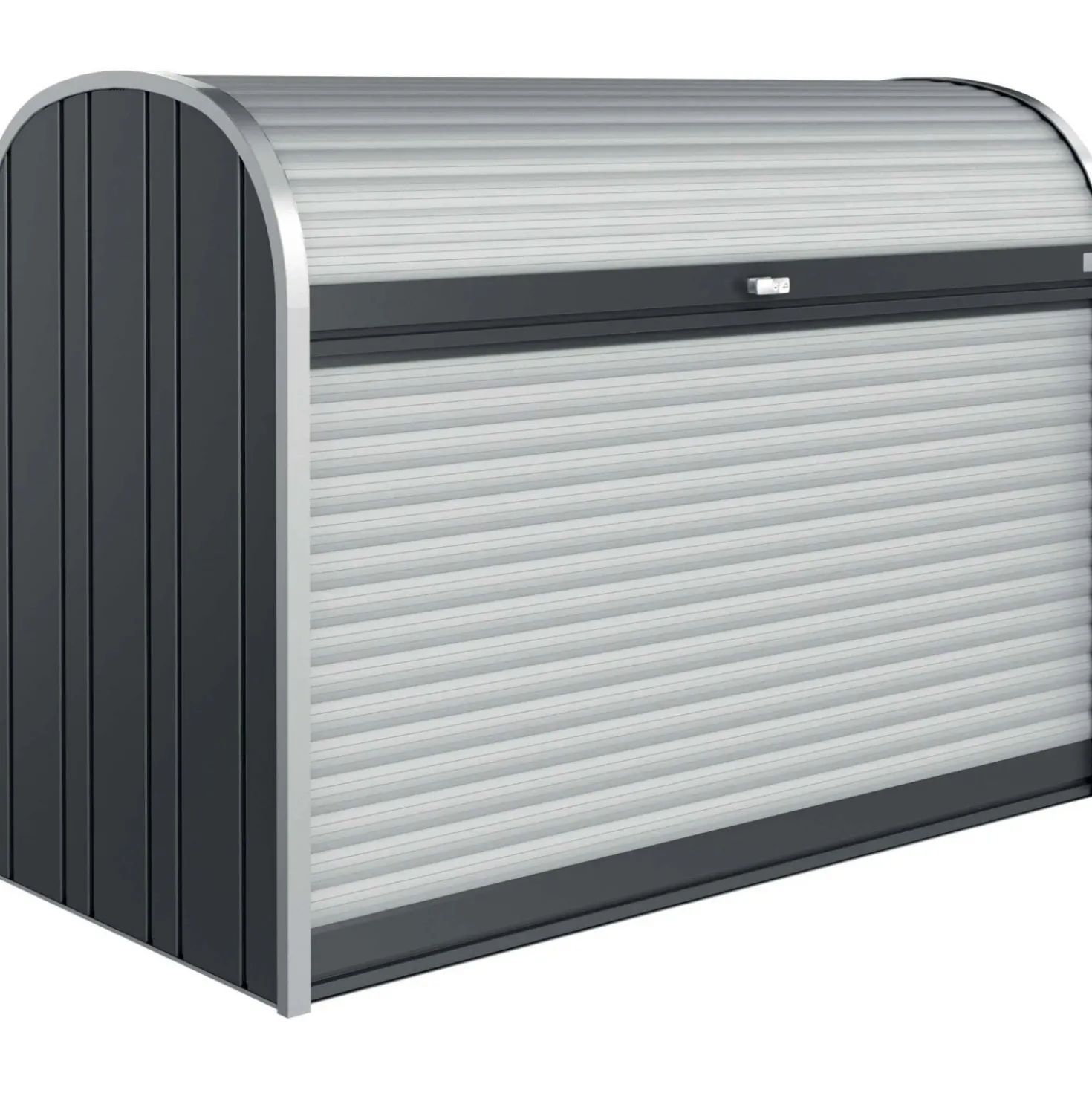 Baule da esterno Biohort Storemax 190 cm argento metallizzato