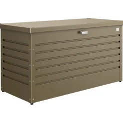 Baule da esterno Biohort 71x134x62 cm bronzo metallizzato