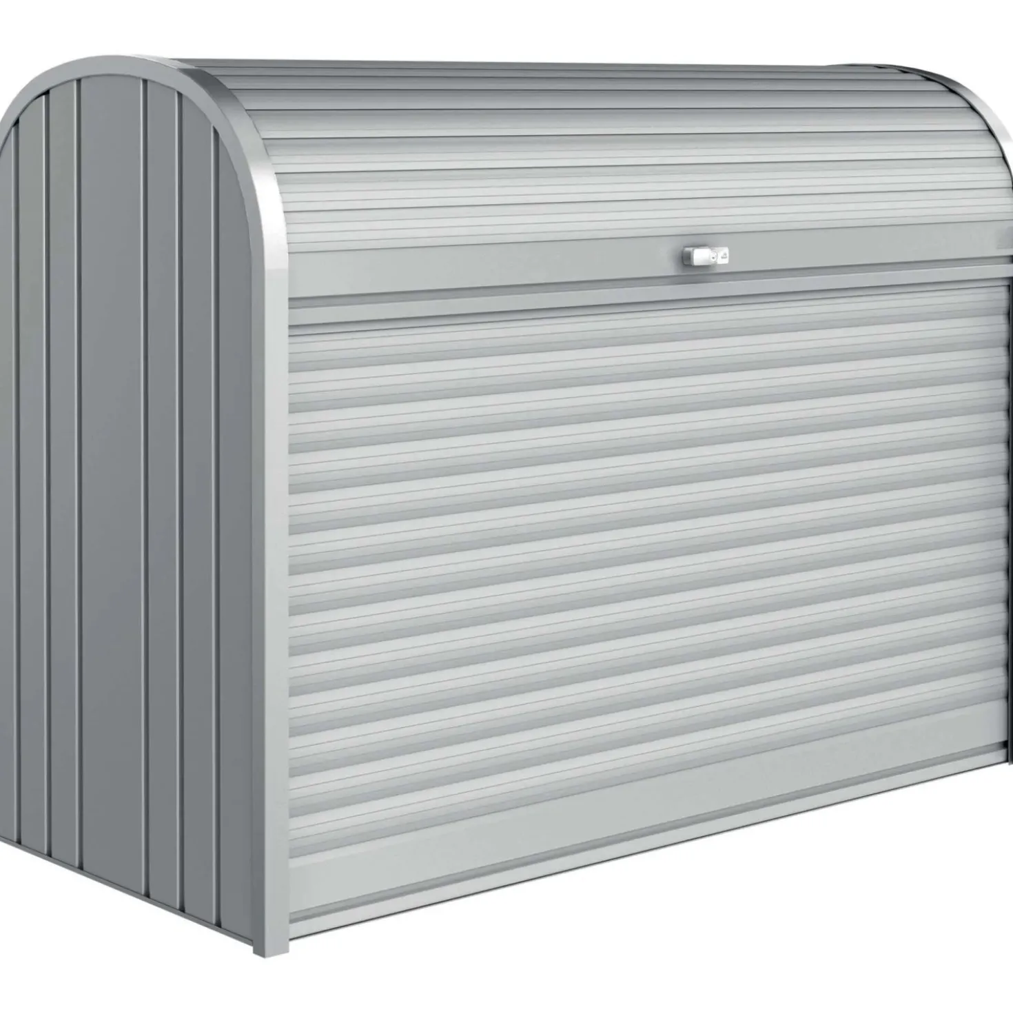 Baule da esterno Biohort Storemax 160 cm argento metallizzato