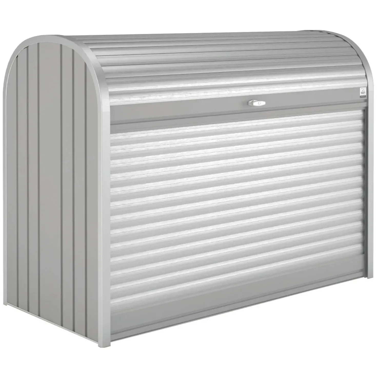 Baule da esterno Biohort Storemax 160 cm argento metallizzato