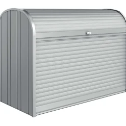 Baule da esterno Biohort Storemax 190 cm argento metallizzato