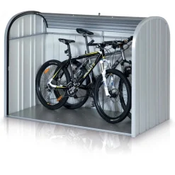 Baule da esterno Biohort Storemax 190 cm argento metallizzato