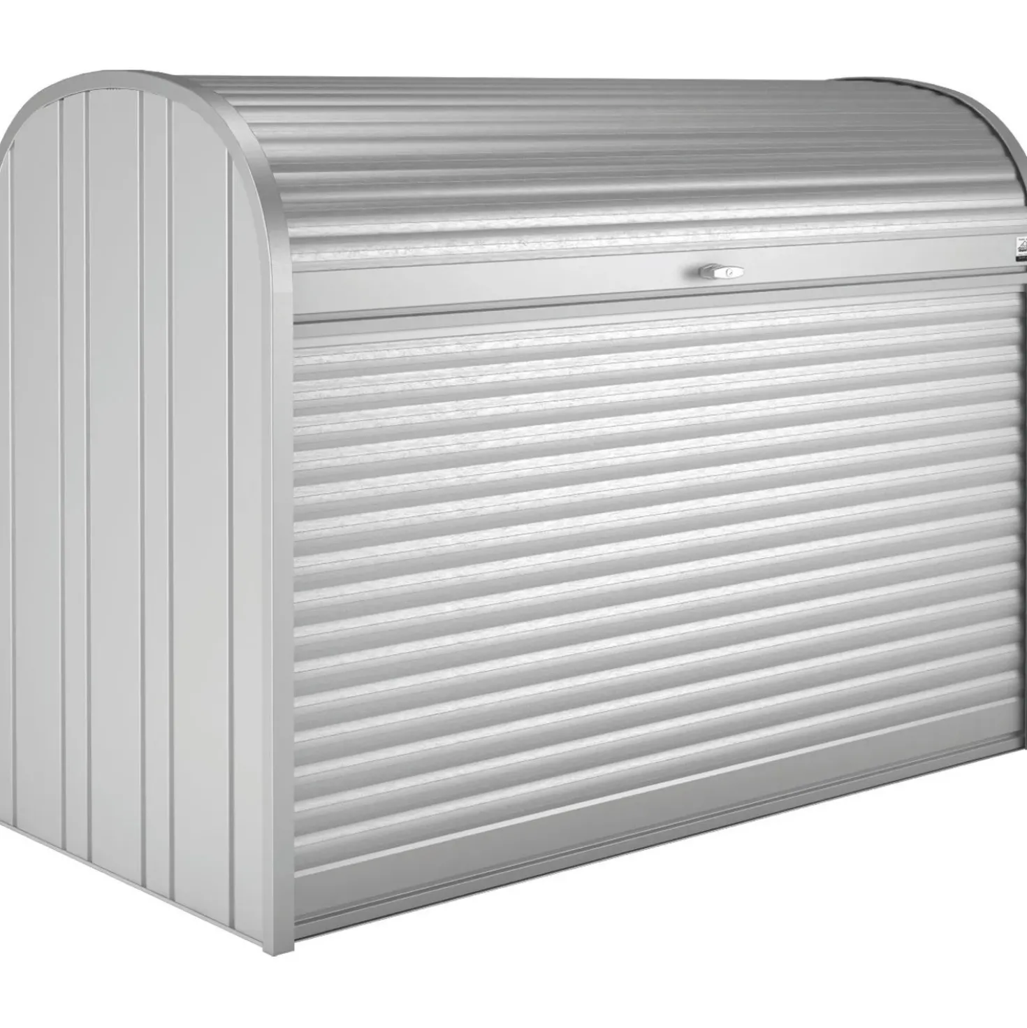 Baule da esterno Biohort Storemax 190 cm argento metallizzato