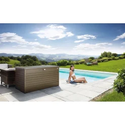 Baule da esterno Biohort 159x79x83 cm bronzo metallizzato