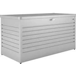 Baule da esterno Biohort 159x79x83 cm argento metallizzato