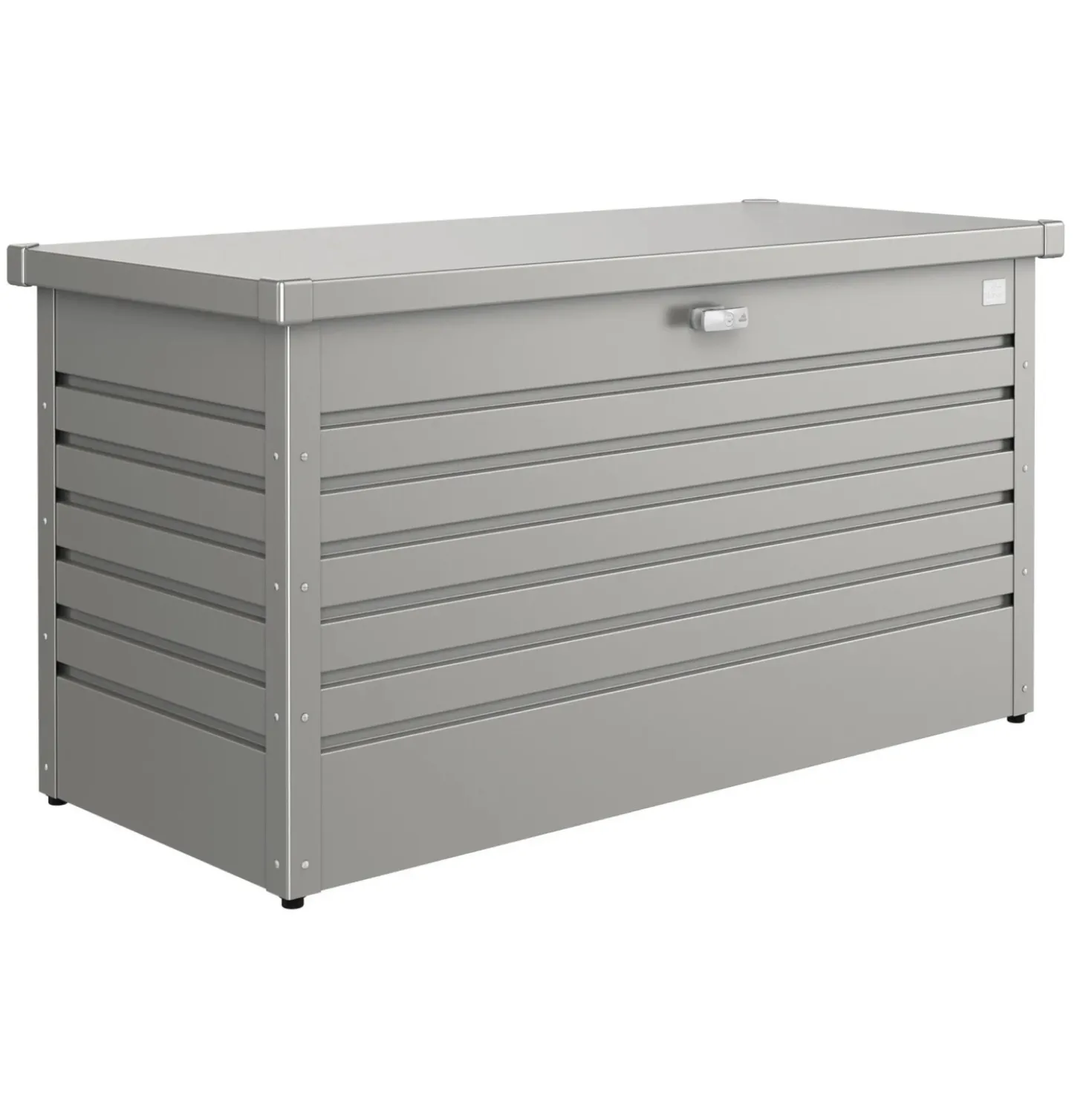 Baule da esterno Biohort 71x134x62 cm grigio quarzo metallizzato