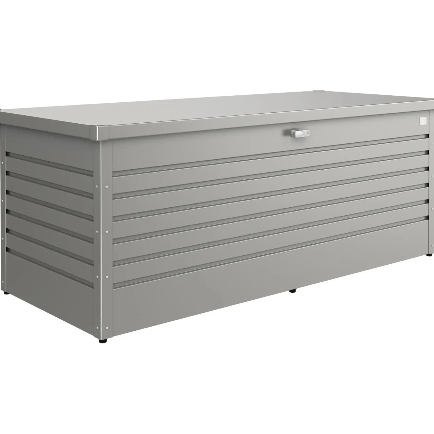 Baule da esterno Biohort 181x79x71 cm grigio quarzo metallizzato