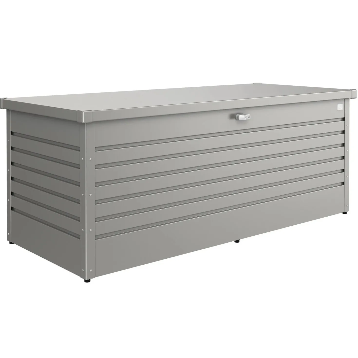 Baule da esterno Biohort 181x79x71 cm grigio quarzo metallizzato