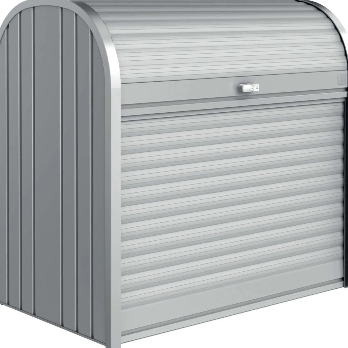 Baule da esterno Biohort Storemax 120 cm argento metallizzato