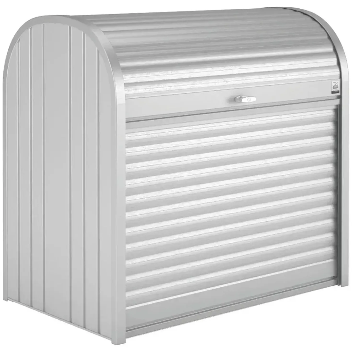 Baule da esterno Biohort Storemax 120 cm argento metallizzato