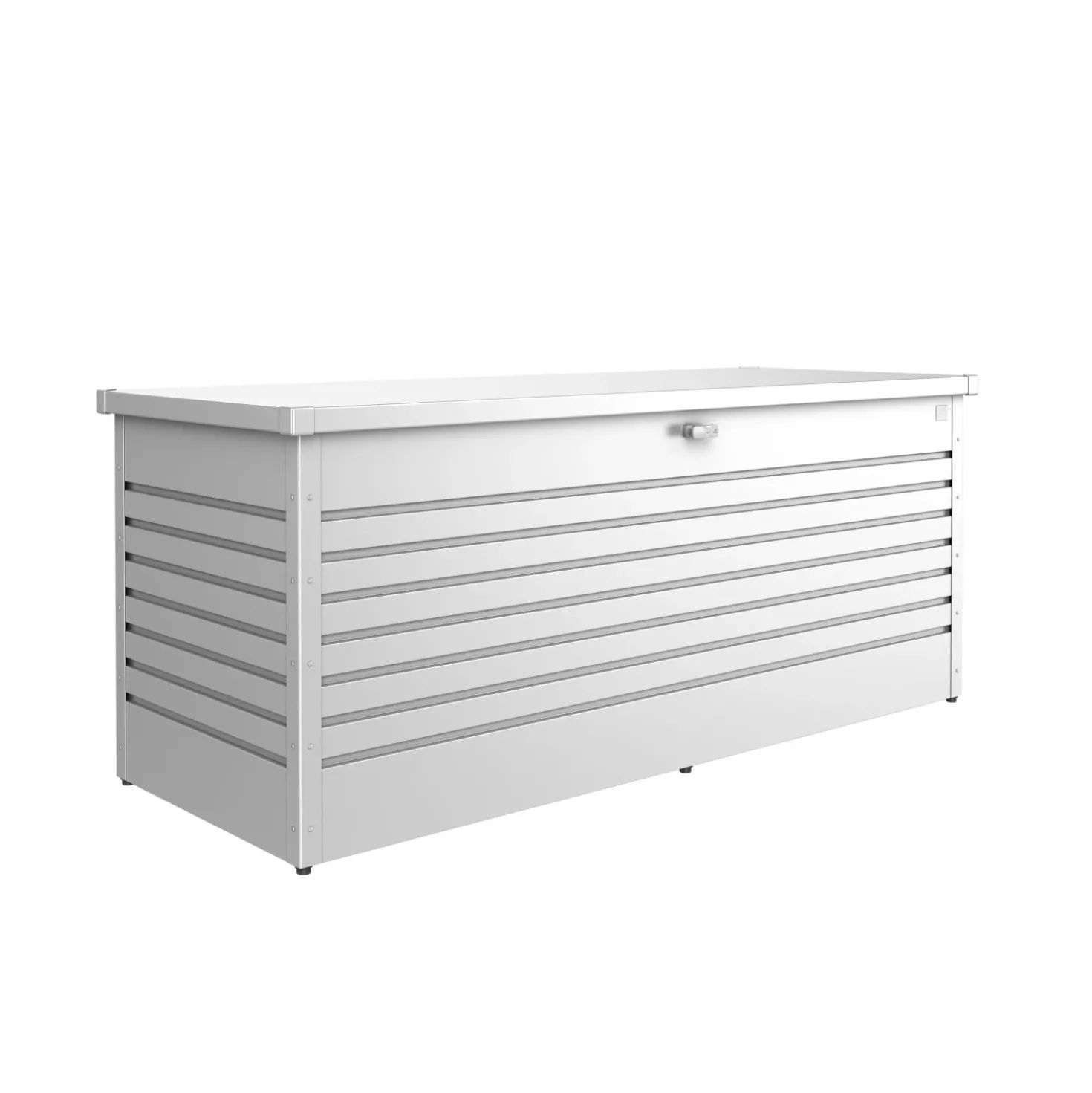 Baule da esterno Biohort 201x79x83 cm argento metallizzato