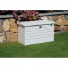 Baule da esterno Biohort 101x46x61 cm bianco