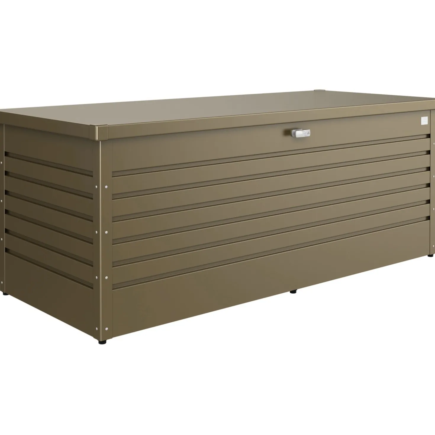 Baule da esterno Biohort 181x79x71 cm bronzo metallizzato