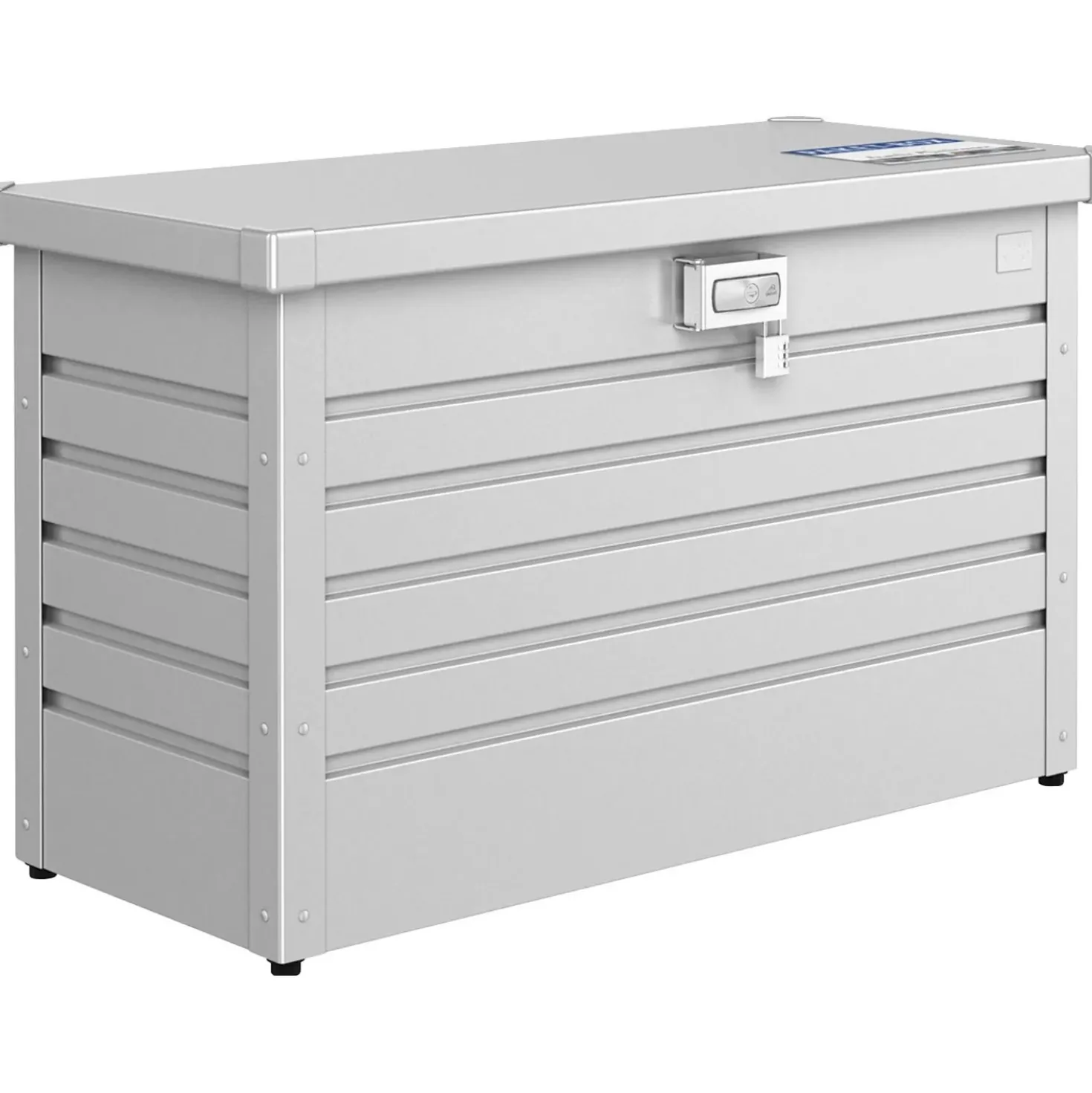 Baule da esterno Biohort Paketbox 100 101x46x61 cm argento metallizzato