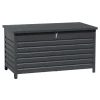 Baule da esterno con ruote 138x72x75 cm nero