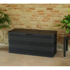 Baule da esterno Elegance in plastica multiuso 117x45x56 cm