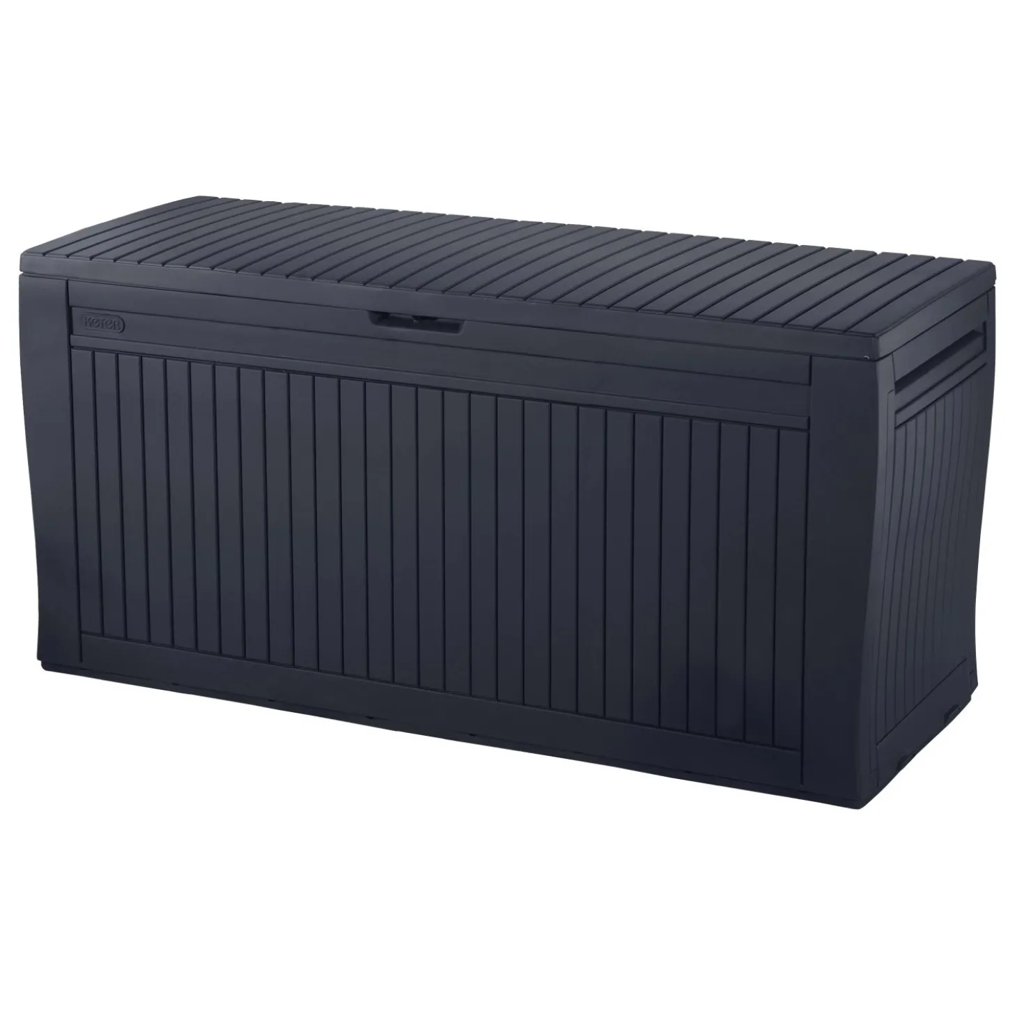 Baule da esterno Keter Comfy storage box grigio 270 l 116,7x44,7 cm
